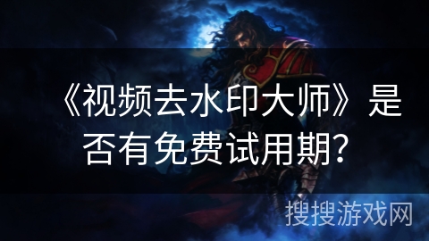 《视频去水印大师》是否有免费试用期？