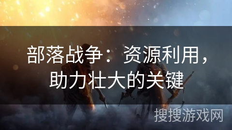 部落战争：资源利用，助力壮大的关键