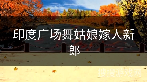 印度广场舞姑娘嫁人新郎