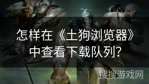 怎样在《土狗浏览器》中查看下载队列? 怎样在《土狗浏览器》中查看下载队列?