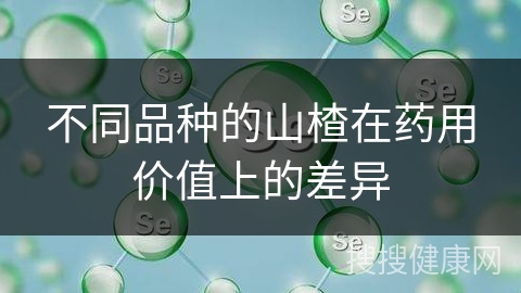 不同品种的山楂在药用价值上的差异