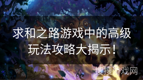 求和之路游戏中的高级玩法攻略大揭示! 求和之路游戏中的高级玩法攻略大揭示!