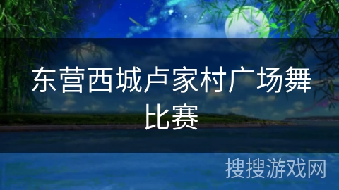 东营西城卢家村广场舞比赛