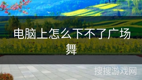电脑上怎么下不了广场舞 电脑上怎么下不了广场舞