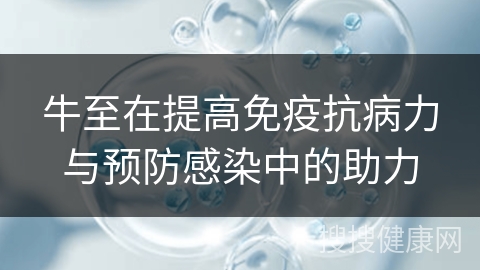 牛至在提高免疫抗病力与预防感染中的助力