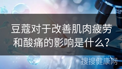 豆蔻对于改善肌肉疲劳和酸痛的影响是什么？