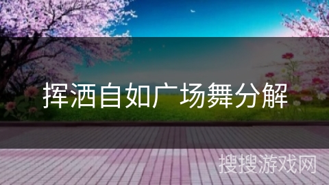 挥洒自如广场舞分解 挥洒自如广场舞分解