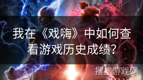 我在《戏嗨》中如何查看游戏历史成绩？