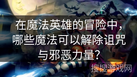 在魔法英雄的冒险中，哪些魔法可以解除诅咒与邪恶力量？