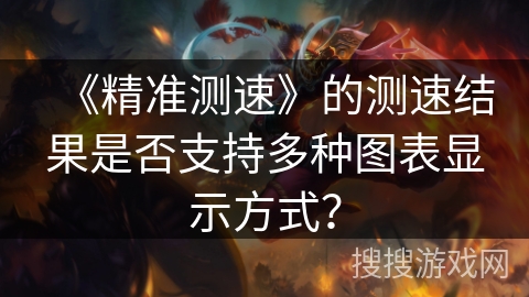 《精准测速》的测速结果是否支持多种图表显示方式？