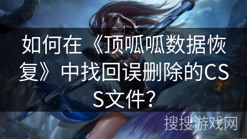 如何在《顶呱呱数据恢复》中找回误删除的CSS文件？