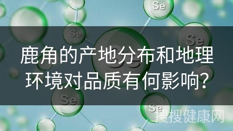 鹿角的产地分布和地理环境对品质有何影响？