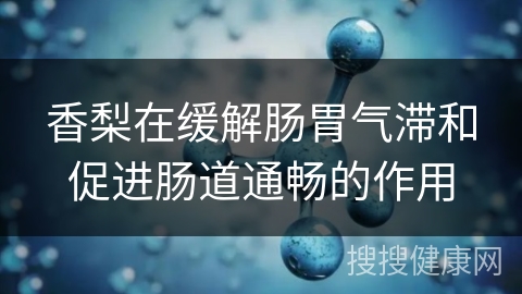 香梨在缓解肠胃气滞和促进肠道通畅的作用