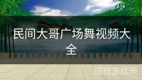 民间大哥广场舞视频大全