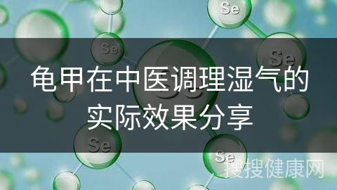 龟甲在中医调理湿气的实际效果分享