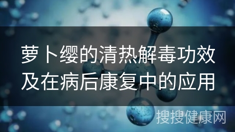 萝卜缨的清热解毒功效及在病后康复中的应用