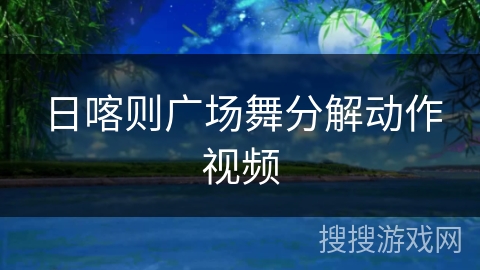 日喀则广场舞分解动作视频