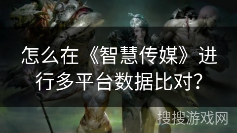 怎么在《智慧传媒》进行多平台数据比对？