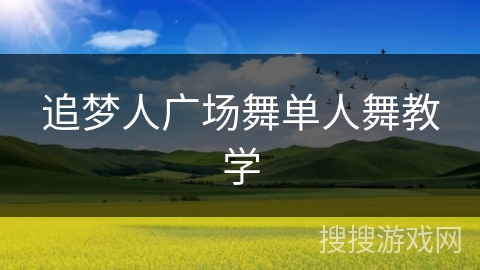 追梦人广场舞单人舞教学