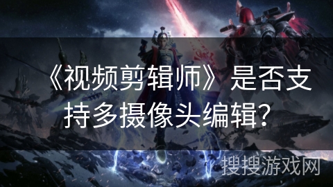 《视频剪辑师》是否支持多摄像头编辑？