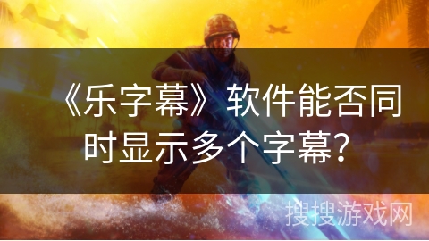 《乐字幕》软件能否同时显示多个字幕？