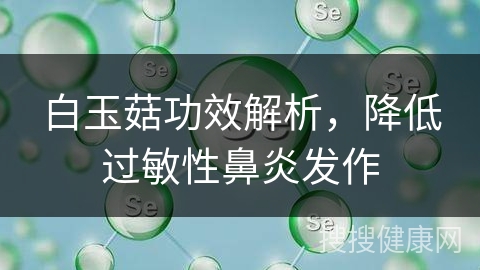 白玉菇功效解析，降低过敏性鼻炎发作