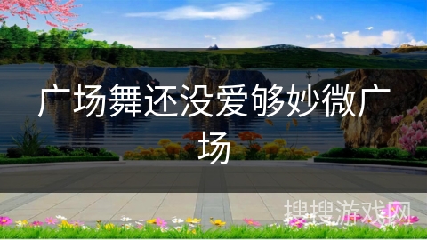 广场舞还没爱够妙微广场