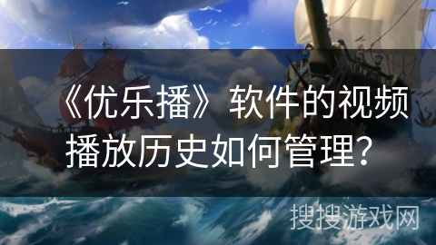 《优乐播》软件的视频播放历史如何管理？