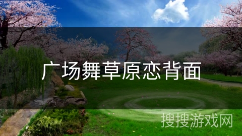 广场舞草原恋背面