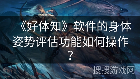《好体知》软件的身体姿势评估功能如何操作？