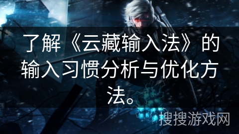 了解《云藏输入法》的输入习惯分析与优化方法。