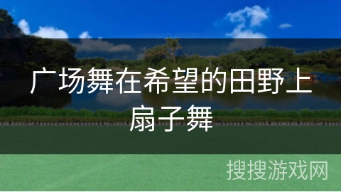 广场舞在希望的田野上扇子舞