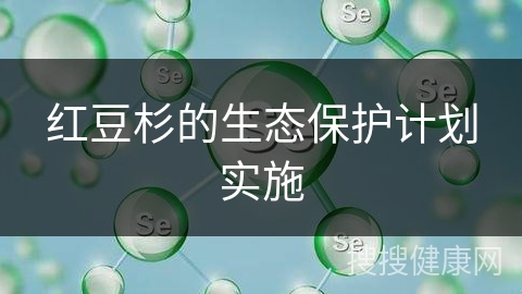 红豆杉的生态保护计划实施