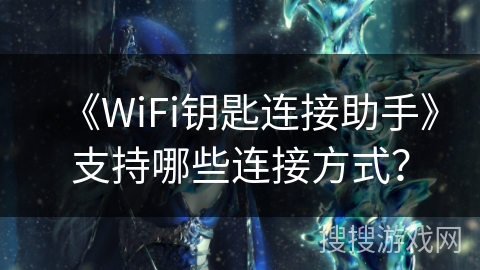 《WiFi钥匙连接助手》支持哪些连接方式？