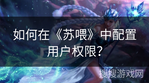 如何在《苏喂》中配置用户权限? 如何在《苏喂》中配置用户权限?
