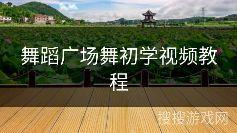舞蹈广场舞初学视频教程
