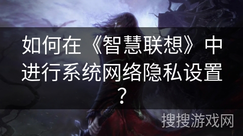 如何在《智慧联想》中进行系统网络隐私设置？