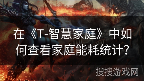 在《T-智慧家庭》中如何查看家庭能耗统计？