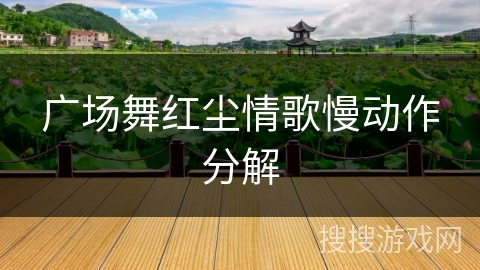 广场舞红尘情歌慢动作分解