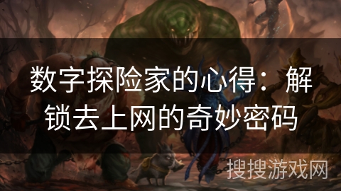 数字探险家的心得：解锁去上网的奇妙密码