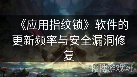 《应用指纹锁》软件的更新频率与安全漏洞修复