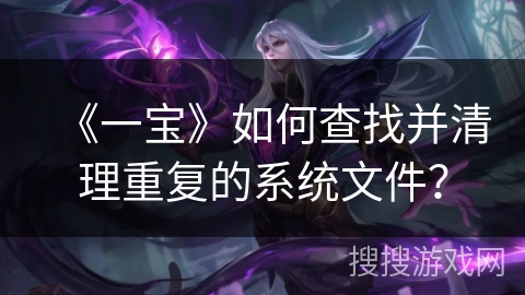 《一宝》如何查找并清理重复的系统文件? 《一宝》如何查找并清理重复的系统文件?