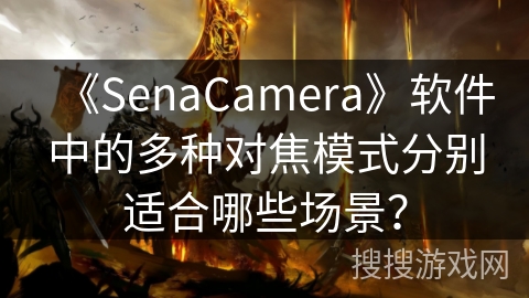 《SenaCamera》软件中的多种对焦模式分别适合哪些场景？