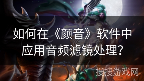 如何在《颜音》软件中应用音频滤镜处理？