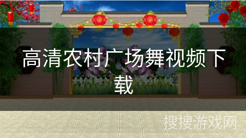 高清农村广场舞视频下载