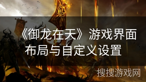 《御龙在天》游戏界面布局与自定义设置 《御龙在天》游戏界面布局与自定义设置