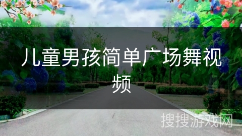 儿童男孩简单广场舞视频