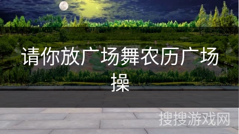 请你放广场舞农历广场操