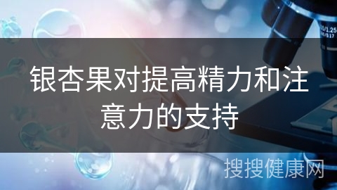 银杏果对提高精力和注意力的支持