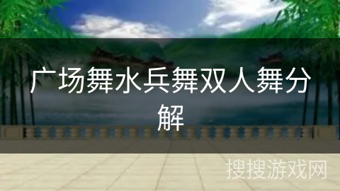 广场舞水兵舞双人舞分解
